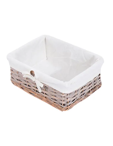 HOMCOM 5 Drawer Dresser Wicker Basket Storage Shelf Unit Wooden Frame Home Organisation Cabinet Bedroom Office Furniture Natural