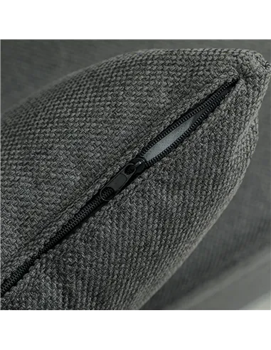 HOMCOM Three-Way Two-Seater Sofa Bed - Charcoal Grey