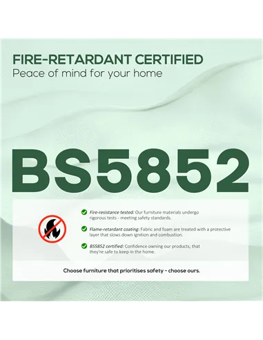 HOMCOM Three-Way Two-Seater Sofa Bed - Green