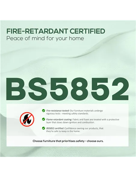 HOMCOM Three-Way Two-Seater Sofa Bed - Green