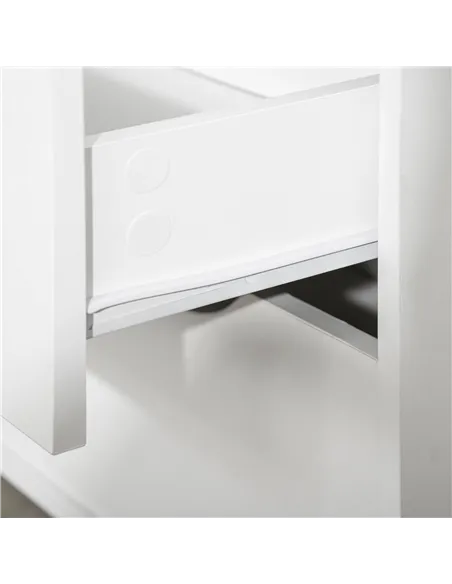 HOMCOM Nordic Style Chest of Drawers, 5 Drawer Dresser with 4 Tapered Legs and Groove Handles, Storage Organiser Side Cabinet fo