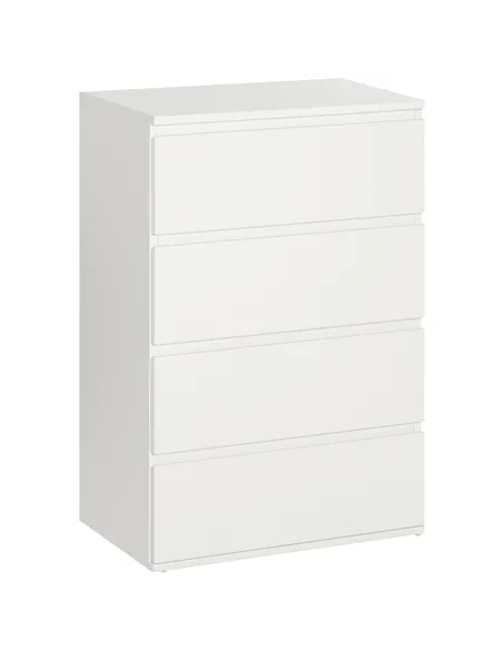 HOMCOM Chest of Drawers, 4-Drawer Storage Cabinets, Modern Dresser, Storage Drawer Unit for Bedroom
