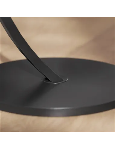 HOMCOM C Shaped Side Table, Round Bedside Table with Marble Effect Top, Modern Coffee Table Sofa End Table with Metal Frame for 