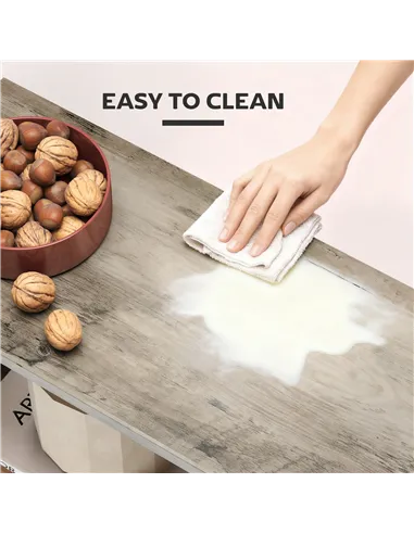 HOMCOM Side Table, Narrow End Table with Storage Shelves, S-Shaped, 3-Tier, 50W x 19.5D x 58H cm, Grey