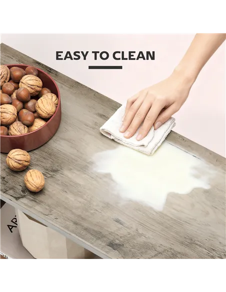 HOMCOM Side Table, Narrow End Table with Storage Shelves, S-Shaped, 3-Tier, 50W x 19.5D x 58H cm, Grey