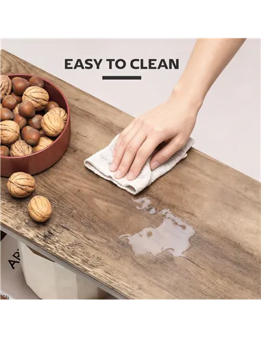 HOMCOM Side Table, Narrow End Table with Storage Shelves, S-Shaped, 3-Tier, 50W x 19.5D x 58H cm, Oak