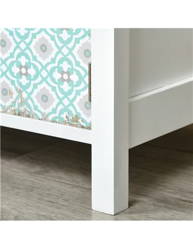 HOMCOM Drawer Table Sideboard Multi-purpose Storage Chest Shabby Chic Entryway Living Room Bedroom Furniture Organizer Unit