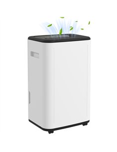 HOMCOM 6000mL Portable Dehumidifier with 24H Timer, 3 Dehumidifying Modes, 20L/Day, for Home Laundry Basement