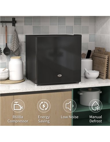 HOMCOM 35L Mini Freezer, -24℃ to -14℃ Temperature - Black