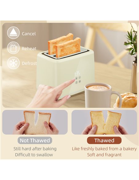 HOMCOM Digital Stainless Steel Kettle and Toaster Set, 1.5L 3000W Fast Boil Kettle, 2 Slice Toaster with 7 Level Browning Contro