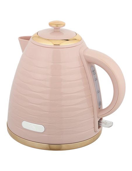HOMCOM 3kW Rapid Boil Honeycomb Kettle - Pink