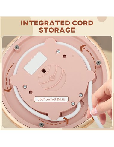 HOMCOM 3kW Rapid Boil Honeycomb Kettle - Pink