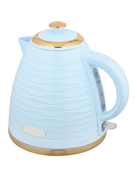 HOMCOM 3kW Rapid Boil Honeycomb Kettle - Light Blue