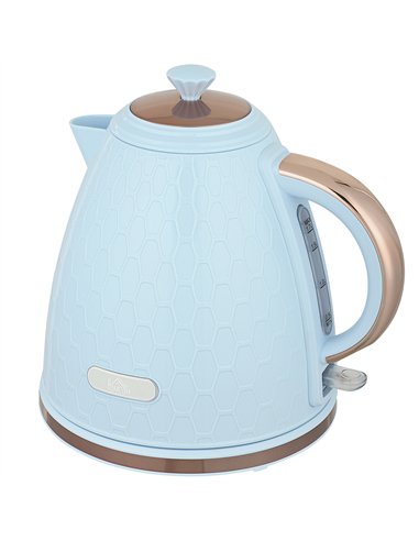 HOMCOM 3kW Rapid Boil Honeycomb Kettle - Light Blue