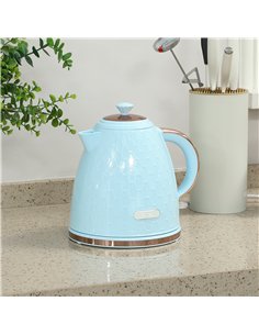 HOMCOM 3kW Rapid Boil Honeycomb Kettle - Light Blue 2