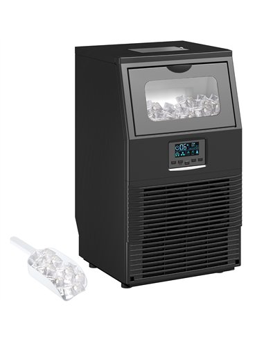 HOMCOM Commercial Ice Maker with 4kg Ice Storage - Black