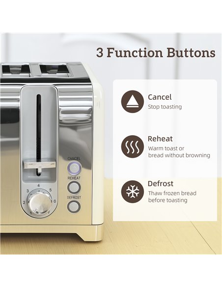 HOMCOM Retro 3000W Kettle and Toaster Set - Cream