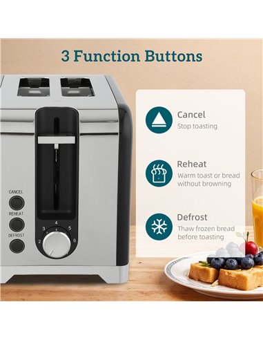 HOMCOM Retro Toaster and Kettle Set - Black