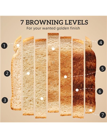 HOMCOM Sleek Textured Kettle and Four-Slice Toaster Set - Black