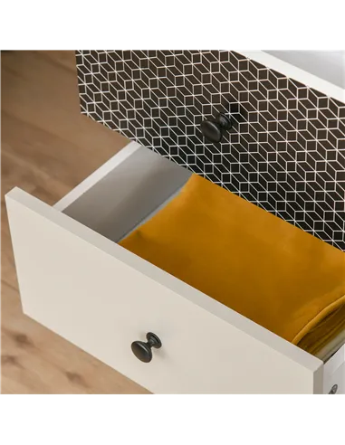 HOMCOM Chest of Drawers, 5 Drawer Dresser, Vertical Storage Organizer Unit for Bedroom, Living Room