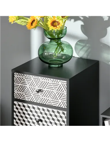 HOMCOM Chest of Drawers, 5 Drawer Dresser, Vertical Storage Organizer Unit for Bedroom, Living Room