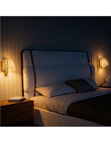 HOMCOM Led Wall Lamp 2 Pack, 5W Modern Indoor Starry Wall Light, Colour Temperature Adjustable 3000K/4000K/6500K, for Bedroom, L