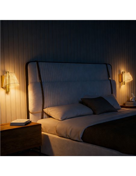 HOMCOM Led Wall Lamp 2 Pack, 5W Modern Indoor Starry Wall Light, Colour Temperature Adjustable 3000K/4000K/6500K, for Bedroom, L