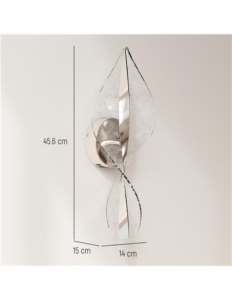 HOMCOM Led Wall Lamp 2 Pack, 13W Modern Indoor Spiral Wall Light, Colour Temperature Adjustable 3000K/4000K/6500K, for Bedroom, 