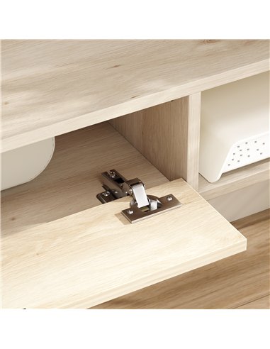 HOMCOM 120 cm Floating TV Unit for TVs up to 50 Inch - Natural