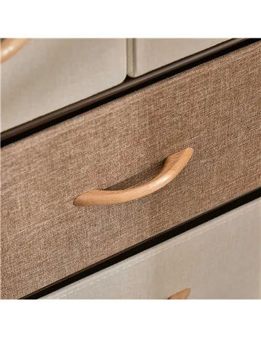 HOMCOM 5-Drawer Dresser Tower 3-Tier Storage Organizer with Steel Frame Wooden Top for Bedroom Hallway Closets