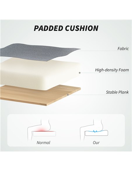 HOMCOM Mesh Back Office Chair, with Lumbar Support - Grey