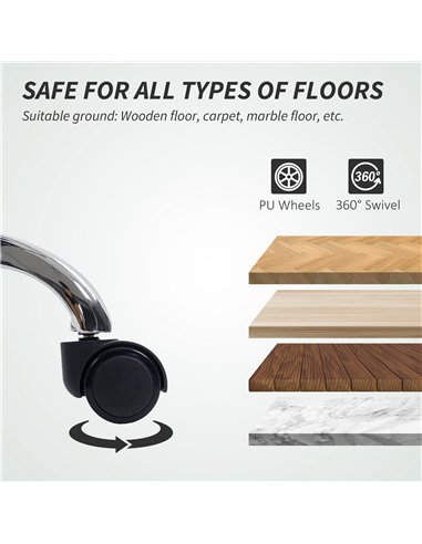 HOMCOM Mesh Back Office Chair, with Lumbar Support - Grey