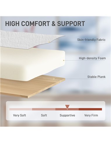 HOMCOM Faux Fur Rabbit Chair - Cream White