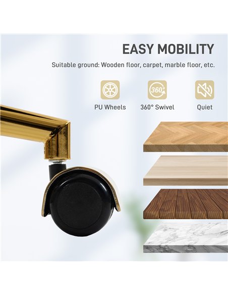 HOMCOM Faux Fur Rabbit Chair - Grey