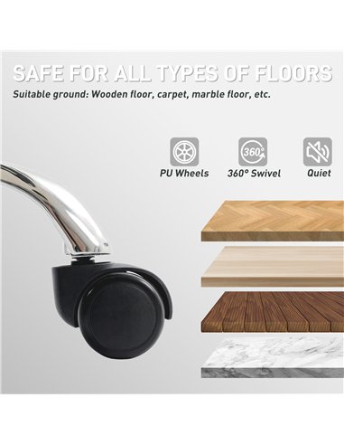 HOMCOM 155° Reclining Faux Leather Swivel Office Chair -Black