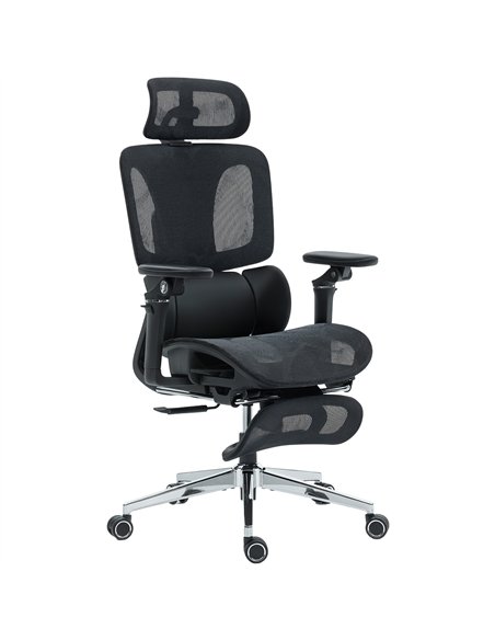 HOMCOM Ergonomic Office Chair, High Back Mesh Desk Chair, Black