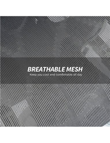 HOMCOM Ergonomic Office Chair, High Back Mesh Desk Chair, Grey