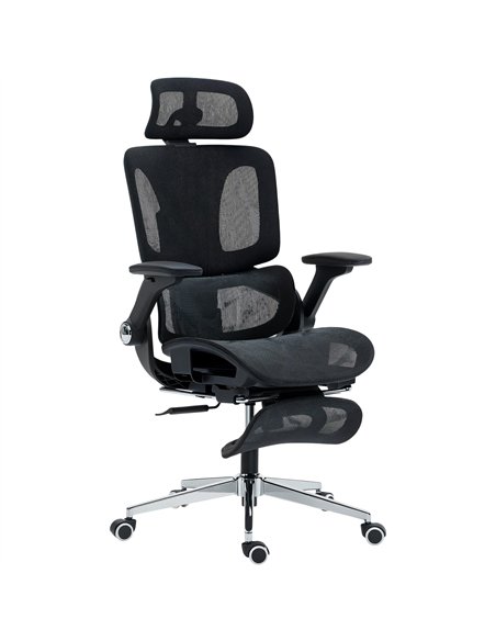 HOMCOM Ergonomic Office Chair, High Back Mesh Desk Chair, Black