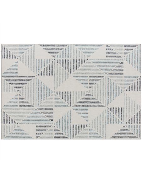 HOMCOM Modern Area Rug, Geometric Pattern Non-Slip Washable Rug, Soft Floor Carpet for Living Room, Bedroom, Dining Room, Home O