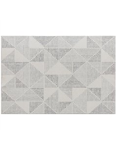 HOMCOM Modern Area Rug, Geometric Pattern Non-Slip Washable Rug, Soft Floor Carpet for Living Room, Bedroom, Dining Room, Home O