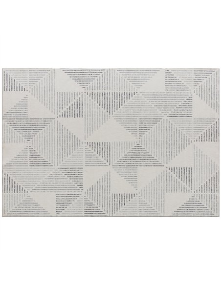 HOMCOM Modern Area Rug, Geometric Pattern Non-Slip Washable Rug, Soft Floor Carpet for Living Room, Bedroom, Dining Room, Home O