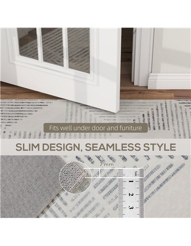 HOMCOM Modern Area Rug, Geometric Pattern Non-Slip Washable Rug, Soft Floor Carpet for Living Room, Bedroom, Dining Room, Home O