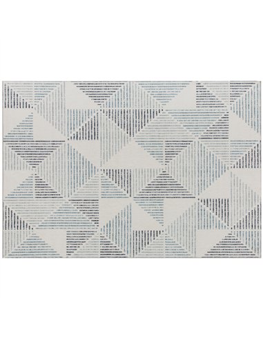 HOMCOM Modern Area Rug, Geometric Pattern Non-Slip Washable Rug, Soft Floor Carpet for Living Room, Bedroom, Dining Room, Home O