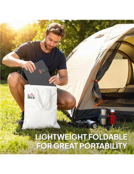 HOMCOM 36W Foldable Solar Panel, Portable Solar Charger Type-C to USB-A Charging Port, Power Supply for Outdoor