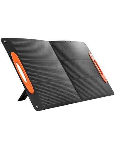 HOMCOM 100W Portable Solar Panel, Foldable Solar Charger with USB-A & USB-C Fast Charging Output, IP67 Waterproof for Mobile Pho
