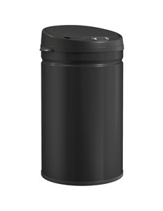 HOMCOM 30L Stainless Steel Sensor Bin - Black