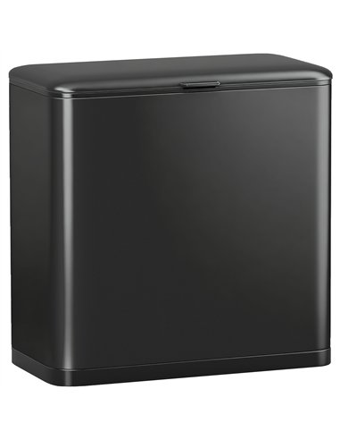 HOMCOM 8L Hanging Kitchen Bin, Rubbish bin with Lid and Removable Inner Bucket for Kitchen Cabinet Door, Under Sink, Office