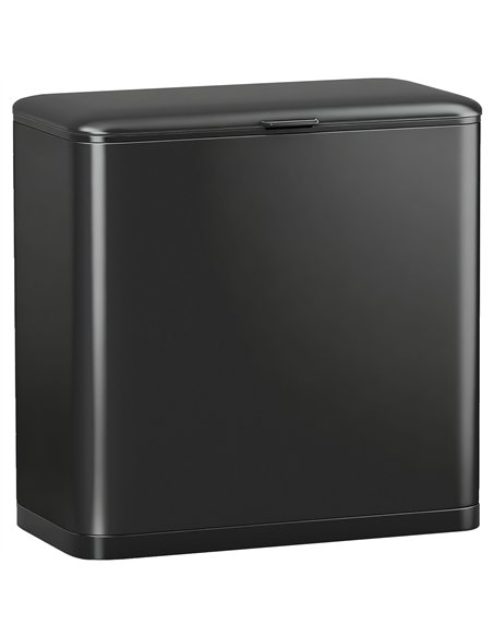 HOMCOM 8L Hanging Kitchen Bin, Rubbish bin with Lid and Removable Inner Bucket for Kitchen Cabinet Door, Under Sink, Office