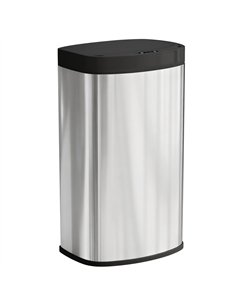 HOMCOM 55L Sensor Bin with Soft-Close Lid, Automatic Touchless Motion Sensor Kitchen Bin with Fingerprint Resistant Stainless St