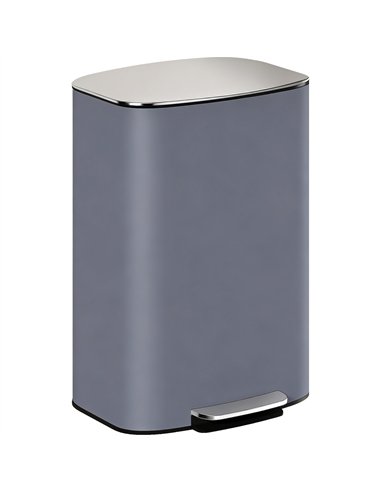 HOMCOM 50L Kitchen Bin with Soft-Close Lid and Stay-Open Function, Stainless Steel Pedal Bin with Removable Inner Bucket, Carry 